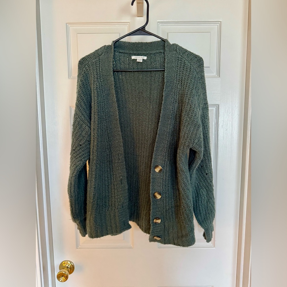 American Eagle Outfitters Forest Green Cardigan